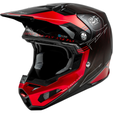Fly RACING Formula Smart Carbon Legacy Sisak - Piros Szén/ Fekete bukósisak
