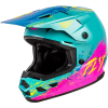 FLY RACING Kinetic Drip Ifjúsági bukósisak - Piros/Fehér/Kék FLY RACING Sisakok és ruházat Sisakok és tartozékok Offroad sisakok