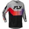 FLY RACING Kinetic Mez - Szürke/Piros/Lila/Fekete FLY RACING Bicikli alkatrészek Kerékpáros ruházat Kerékpáros mezek