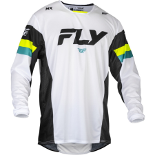  FLY RACING Kinetic Prix Mez - Fehér/Fekete/Kiemelten Látható motocross mez