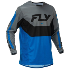 FLY RACING Kinetic USA motokrossz mez kék-szürke-fekete motocross mez