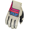 FLY RACING Lite S.E. Vice kesztyű - Világosszürke / Rózsaszín / Korall FLY RACING Sisakok és ruházat Kesztyű