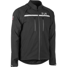 Fly RACING Patrol Softshell Dzseki - Fekete FLY Sisakok és ruházat Kabátok motoros kabát