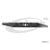 Flymo Fűnyíró kés Flymo E400, XE400, L400 400mm, 16.2mm, 3 furatos utángyártott