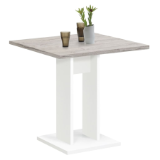 FMD homok-tölgyszínű és fehér étkezőasztal 70 cm (428692) bútor