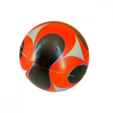  Focilabda mintájú szivacslabda piros 7,6 cm játéklabda