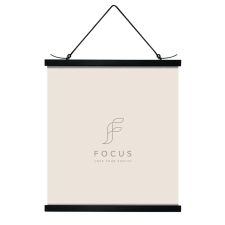 Focus Poster Hanger mágneses posztertartó képkeret 51cm - fekete fényképkeret