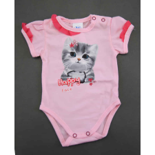  Fodros rövid ujjú baba body cuki Cicás mintával kombidressz, body