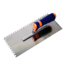  Fogazott glettvas műanyag nyéllel 280 x 120 mm  8x8 320102 kőműves és burkoló szerszám