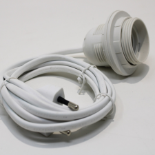  Foglalat és vezeték dugvillával| Max 60 Watt | Kapcsoló nélkül világítás