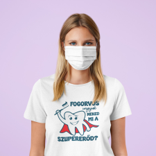  Fogorvos vagyok fehér póló egyedi ajándék