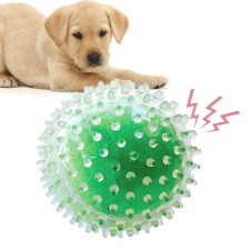  Fogtisztító tüskés labda kutyáknak-9cm - Zöld Labda játék kutyáknak