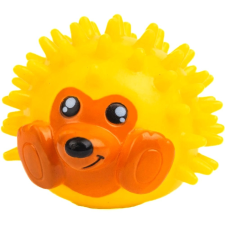 Fogtisztítós csipogó süni kutyáknak-8cm - Sárga játék kutyáknak