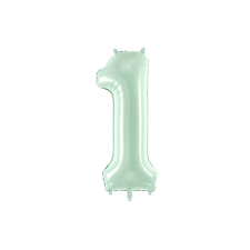  Foil Balloon Number &#039;&#039;1&#039;&#039;, 72cm, green party kellék