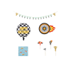  Foil balloons set - Cars, mix (1 pkt / 25 pc.)
