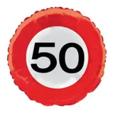 Folat Fólia Lufi - Szülinapi Számos Sebességkorlátozó - 50 - 46 cm ajándéktárgy