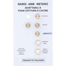  FÖLDGÁZ BEFECSKENDEZŐK 6MB NARDI KÉSZLET 6 DB kisháztartási gépek kiegészítői