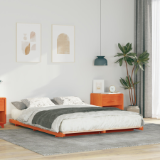  Földi ágykeret Viaszbarna 150 x 200 cm Tömör fenyőfa ágy és ágykellék