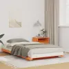  Földi ágykeret Viaszbarna 90 x 220 cm Tömör fenyőfa