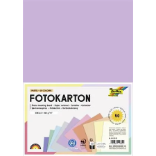 Folia Dekorkarton, A4, 300 g, 10x5 lap, FOLIA, „Pastel”, vegyes színek kreatív papír