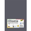 Folia Dekorkarton, A4, 300 g, 50 lap, FOLIA, antracitszürke (FL6145088)