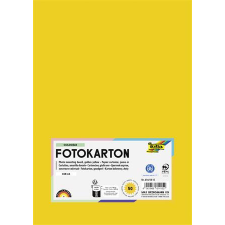 Folia Dekorkarton, A4, 300 g, 50 lap, FOLIA, aranysárga (FL6145015) kreatív papír