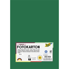 Folia Dekorkarton, A4, 300 g, 50 lap, FOLIA, fenyőzöld (FL6145058) kreatív papír