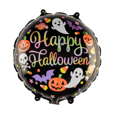  Fólia lufi – Halloween – Happy Halloween szellemek és tök party kellék