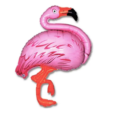  Fólia lufi, mini forma, flamingó, 14" party kellék