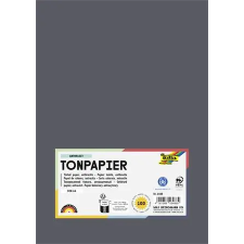 Folia Színes papír, A4, 130 g, 100 lap, FOLIA, antracitszürke kreatív papír