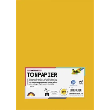 Folia Színes papír, A4, 130 g, 100 lap, FOLIA, sötétsárga kreatív papír