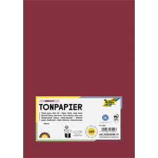 Folia Színes papír, A4, 130 g, 100 lap, FOLIA, sötétvörös (FL6422) kreatív papír