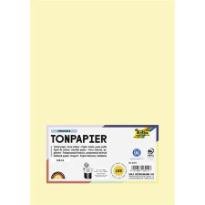 Folia Színes papír, A4, 130 g, 100 lap, FOLIA, szalmasárga kreatív papír