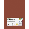 Folia Színes papír, A4, 130 g, 100 lap, FOLIA, vörösesbarna (FL6474)
