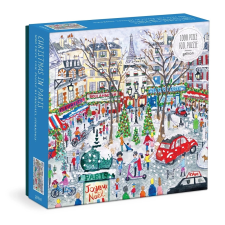 Fóliás puzzle karácsonyi Párizs - 1000 darabos puzzle, kirakós