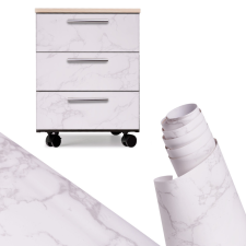  Fóliatekercs öntapadós tapéta furnér fehér márvány - magnólia 1,22x50m tapéta, díszléc és más dekoráció