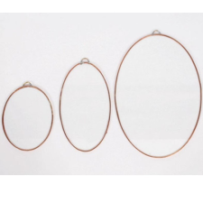  Fóliázott üveg 3mm ovál 13,5cm x 19,5cm dekorálható tárgy