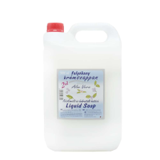  Folyékony szappan 5000 ml., balzsamos, aloe vera mild tisztító- és takarítószer, higiénia