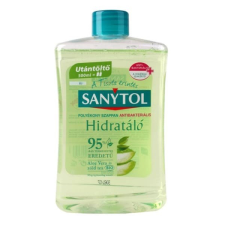 Folyékony szappan utántöltő SANYTOL zöld tea és aloe vera 500ml tisztító- és takarítószer, higiénia