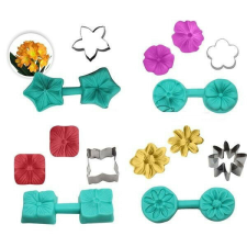Fondant forma és mintázó készlet konyhai eszköz