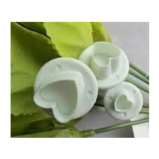  Fondant / Marcipán rúgós kiszúró 3db-os készlet - SZÍV sütés és főzés