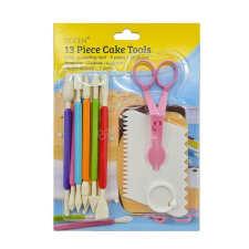 Fondant mintázó és habkártya szett-13 db sütés és főzés