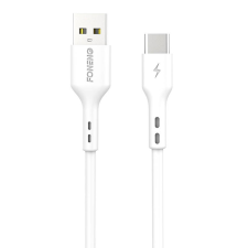 Foneng X36 USB USB-C kábel, 3A, 1m (fehér) kábel és adapter