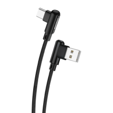 Foneng X70 Angled USB to USB-C cable, 3A, 1m (black) kábel és adapter