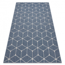 Fonott sizal flat szőnyeg 48721/591 TAKARÓKA 3D kék 120x170 cm lakástextília