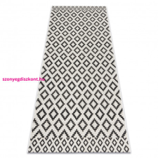  Fonott sizal flat szőnyeg 49361960 Rombuszok krém / fekete 80x150 cm lakástextília