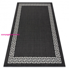  Fonott sizal flat szőnyeg 49373690 Görög fekete / krém 140x200 cm lakástextília