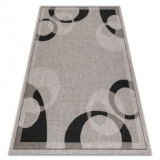 Fonott sizal floorlux szőnyeg 20078 ezüst / fekete 80x150 cm lakástextília