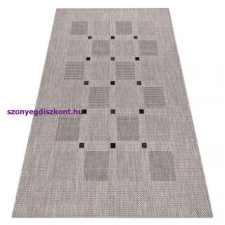 Fonott sizal floorlux szőnyeg 20079 Négyszögletes ezüst / fekete 200x290 cm lakástextília