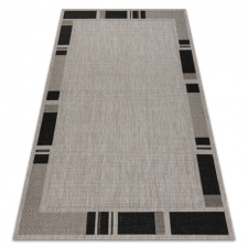 Fonott sizal floorlux szőnyeg 20195 ezüst / FEKETE 140x200 cm lakástextília